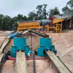 High Capacity Mobile Gold Trommel Screen Special for Alluvial Gold Processing Ideal Equipment for Small Gold Mines in Africa