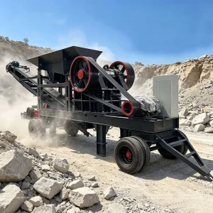 High Capacity PE250X400 Small Diesel Engine Jaw Crusher Motor Bearing 20-30t/h High Mining Quarry Aggregate Processing