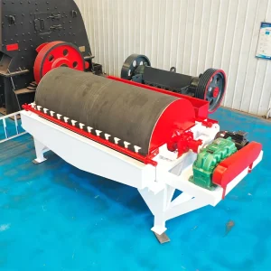 High Capacity PLC Controlled CTB Wet Permanent Magnetic Separator with Motor for Iron Metallic Ore Dressing