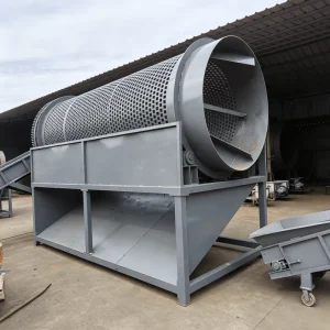 High Capacity Rotary Trommel Screen Waste Plastic Separation Screening Equipment