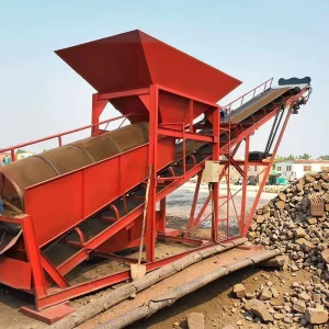 High Capacity Rotary Trommel Screener Machine For Sand Stone Screening Multipurpose Equipment Motor Gear Engine Core Components