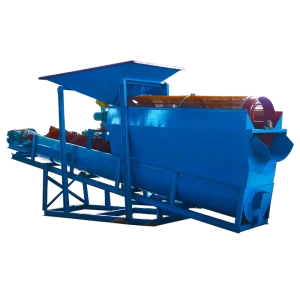 High Capacity Sand Washer Spiral Sand Washing Machine With Vibrating Trommel Screen All in one