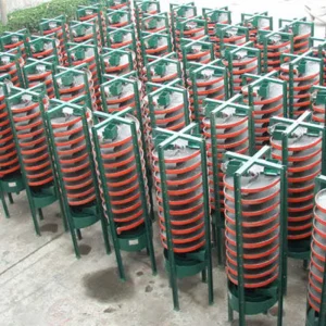 High Capacity Spiral Chute Separator with Multiple Starts for Tailings Recovery