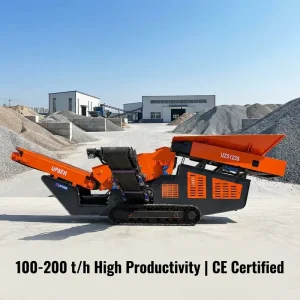 High Capacity Tracked Mobile Screening Plant Crawler Vibrating Screen Scalping Screener