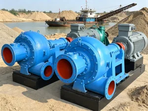High Chrome Alloy Wear Resistant Marine PNS Sand Pump Used for Big Particle Dredging