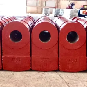 High Chrome Manganese Alloy Wear Stone Forging Hammer Crusher Part Head for Ore Mining and Cement Plant