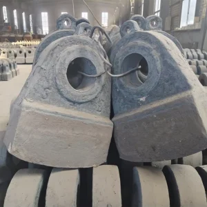 High Chromium Alloy Casting Hammer Head Mining Machinery Accessories Wear Resistant Parts Crusher Hammer