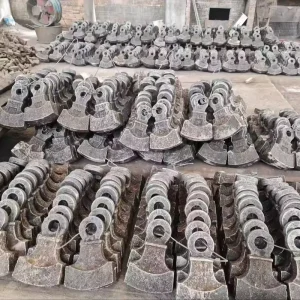 High Chromium Hammer Crusher Wear Parts Mill Beaters for Mining Machine Applications Durable Hammer Heads Casting