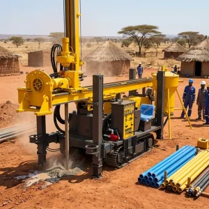 High Efficiency 200/350/500m Reverse Circulation Drilling Rig for Water Well Mining Exploration and Geological Drilling
