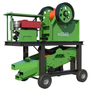 High Efficiency 250×400 Diesel Powered Jaw Crusher Screening Integrated Machine Portable Rock Crusher for Ore
