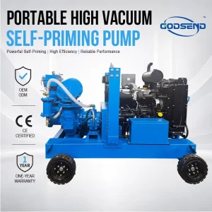 High Efficiency 600 M³ h Mobile Diesel Engine High Vacuum Self Priming Centrifugal Pump for Building Drainage