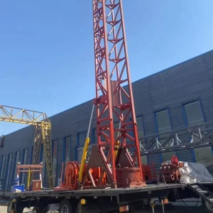 High Efficiency 600m 800m Deep Well Drilling Rig Trailer Mounted for Water Well Mining Engineering