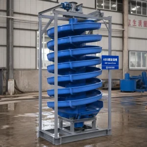 High Efficiency ABS Spiral Chute Separator Mining Gold Tin Iron Ore Gravity Concentration Mineral Processing Equipment