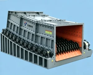 High Efficiency Bearing Motor Roller Screen with Gearbox for Pre Screening Before Crusher Mining Equipment
