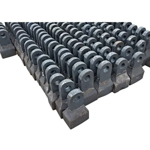 High Efficiency Cast Crusher Hammer Head PC Hammer Crusher Wear Parts for Mining Stone Crushing
