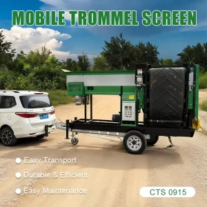 High Efficiency Compost Trommel Screen for Sale Sand Screens Beach Screener Dirt Grit Gravel Equipment Sifting Compost Trommel