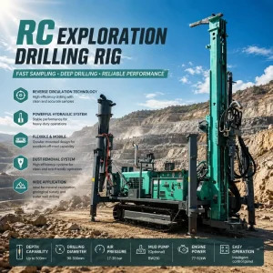 High Efficiency Crawler RC Drill for Continuous Mineral Core Sampling