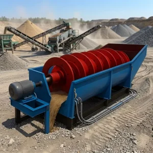 High Efficiency Double Spiral Sand Washer 10 200TPH Screw Type Sand Washing Machine