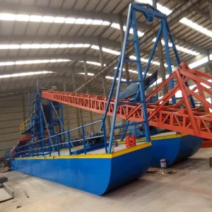 High Efficiency Durable Gold Dredge Boat for River Sand Gold Mining Separation Professional Alluvial Gold Mining Equipment
