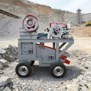 High Efficiency Energy Saving PE250X400 Small AC Motor Mobile Crushing Screening Machine Gear Max.10t/h Capacity for Stone