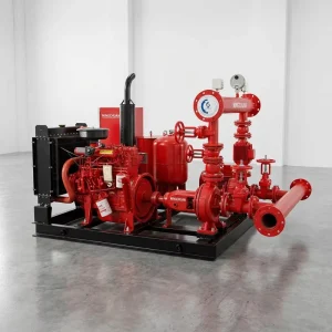 High Efficiency Fire Pump Set with Energy Saving Engine for Mining and Power Plants