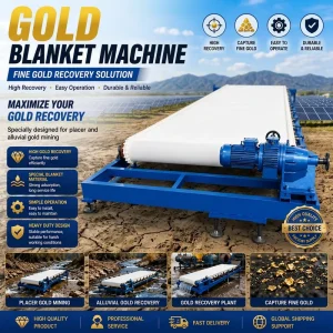 High Efficiency Gold Mining Equipment Gold Blanket Separator Machine Manufacturer