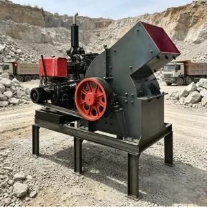 High Efficiency Hammer Crusher Machine Industrial Heavy Duty Stone Rock Crushing Equipment for Mining Project Work