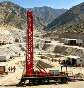High Efficiency Heavy Duty Mobile Drilling Equipment for Water Well & Mining Exploration