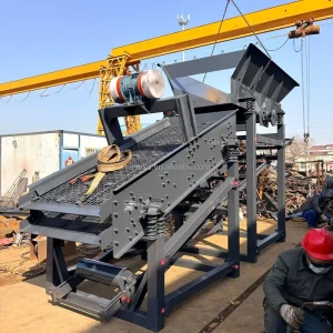 High Efficiency Large Capacity Vibrating Screen With Vibrating Motor Aggregate Sand Screening Equipment