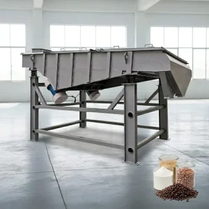 High Efficiency Linear Vibrating Screen Chemical Powder Particle Separation Equipment
