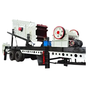 High Efficiency Motor Gear PLC Mobile Jaw Crusher Station Modular Design Factory Direct