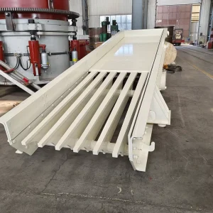 High Efficiency PLC Controlled AC Motor Driven Vibrating Feeder with Gearbox for Sand and Gravel Crushing 30-600t/h Capacity