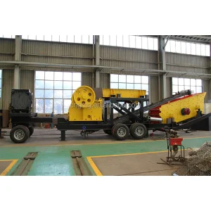 High Efficiency Pe400x600 Diesel Mobile Jaw Crushe Mining Machinery Truck Trailers Portable Jaw Crusher Mini Mobile Crusher