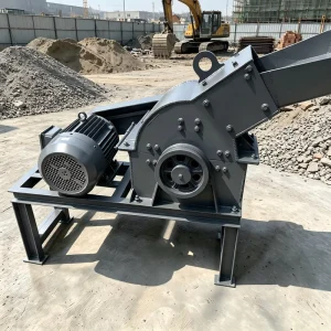 High Efficiency Portable Mini Hammer Mill Crusher Mining Small Stone 0.5t h Capacity Bearing Engine Equipped AC Motor Powered
