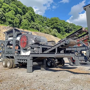 High Efficiency River Stone 50tph Mobile Crusher Plant Mobile Quarry Crushing Plants Movable Rock Jaw Crusher Plant