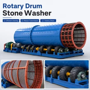 High Efficiency Rotary Drum Stone Washer Equipment for Gravel Rock Sand and Construction Aggregate