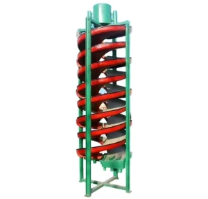 High Efficiency Spiral Chute Gravity Separation Equipment for Mineral Gold Concentration Low Operation Pump Motor Gear Bearing