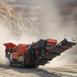 High Efficiency Track Mounted Mobile Cone Crusher with Vibrating Screen Engine for Granite Basalt Mining Quarry Stone Processing