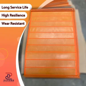 High Frequency Fine Polyurethane Screen Panel Rare Earth Mineral Sieve Mesh Plate Screen Panel
