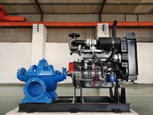 High Head Horizontal Split Case Pumping Machine Powerful Double Suction Centrifugal Pump