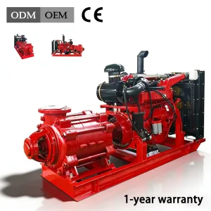 High Head Stable Flow Customized Diesel Driven Multi stage Pump For Mining And Deep Well Drainage Pumps