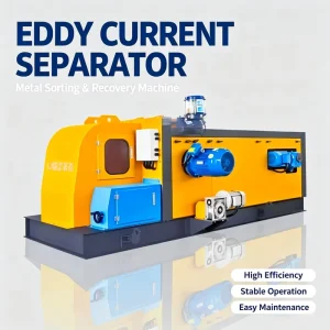 High Intensity Magnetic Eddy Current Separator Machine Waste Treatment Machinery for Municipal Waste Recycling Plant