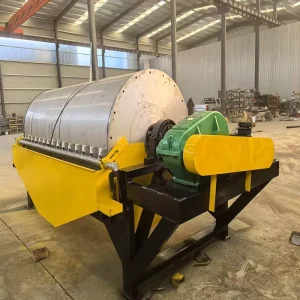 High Intensity Wet Drum Magnetic Separator Remove Magnetic Impurities for Silica Sand Feldspar Ore