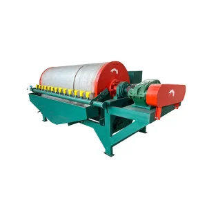 High Intensity Wet Permanent Magnetic Drum Separator with Deep Magnetic Penetration and Continuous Operation