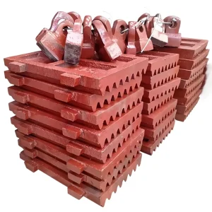 High Manganese Forged & Cast Jaw Plate Direct Replacement Wear Parts for Jaw Crusher Hard Rock Ore Mining