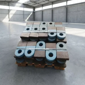 High Manganese & High Chromium Cast Hammer Head Wear resistant Spare Parts for Mining Impact and Hammer Crushers