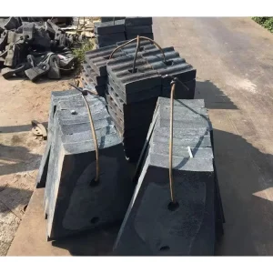 High Manganese Steel Cast Wear Resistant Ball Mill Liners Crusher Mining Machine Parts for Efficient Ore Crushing