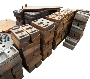 High Manganese Steel Casting Crusher Liners PF1210 PF1214 PF1315 Impact Crusher Bolts for Mining Machine Blow Bars Impact Plates