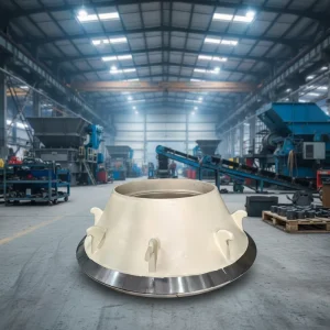 High Manganese Steel Casting Fixed Cone Liner for Coal Mining Wear Resistant Cone Crusher Spare Parts Mine Sieving Mesh
