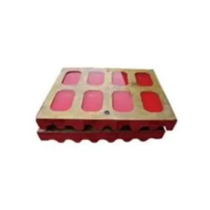 High Manganese Steel Casting Fixed and Swing Jaw Plates for Ore Mining Jaw Crusher Wear Parts in Stock